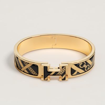 Pop H Double Tour bracelet - Black | Hermès Mainland China
